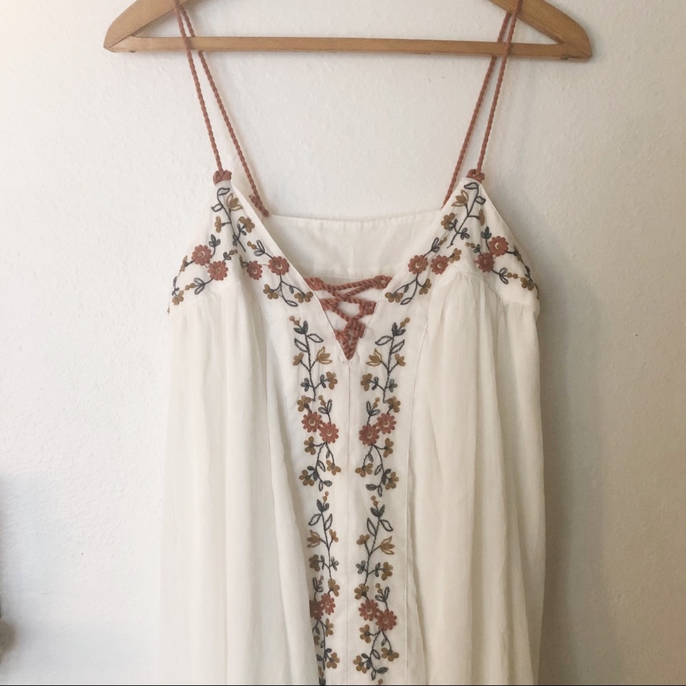 Boho White Maxi Dress
